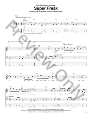 Super Freak Guitar and Fretted sheet music cover